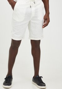 Solid SDTRUC LINEN MIX SLIM FIT - Shortsit - off white