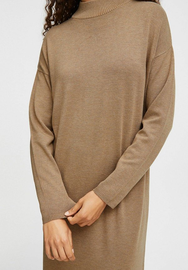 BYMMMORLA TURTLENECK DRESS - Jumper dress - sepia tint melange2