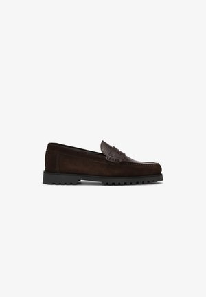 Les Deux, CROCO LOAFER - Обувки без връзки - mole brown