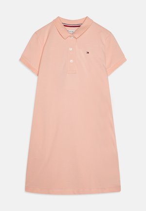 ESSENTIAL POLO DRESS - Freizeitkleid - coral ice