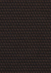 Strukturierter Strickstoff in Dunkelbraun und Schwarz mit einem subtilen Muster, das ein weiches und flexibles Erscheinungsbild vermittelt.