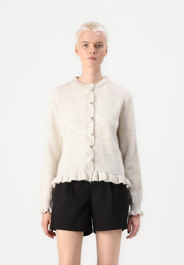 ON FRILL - Strickjacke - birch
