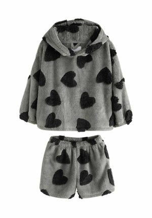 REGULAR FIT - COSY SET - Pigiama - grey black heart