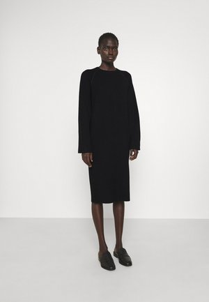 ROOS - Strikket kjole - black