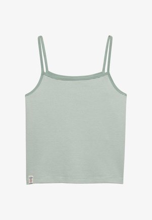 Superdry & Co, SUPERDRY ATHLETIC ESSENTIALS STRIPE CAMI.. - Top - light jade green stripe
