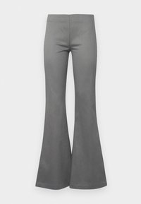 LOW WAIST FLARED TROUSERS - Auduma bikses - grey