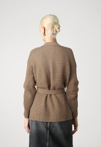 VILA VILIOMY LONG OPEN CARDIGAN - Kardigán - mountain trail