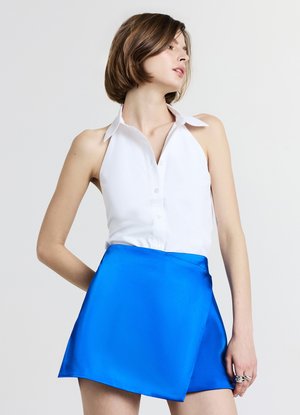 Gonna a campana - blu elettrico