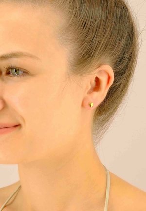 MUAU Schmuck HERZ - Ohrringe - gelbgold
