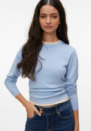 VMSILJE LS O-NECK - Jersey de punto - brunnera blue