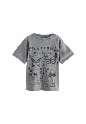 REGULAR FIT - GRAPHIC - Apdrukāts T-krekls - charcoal grey