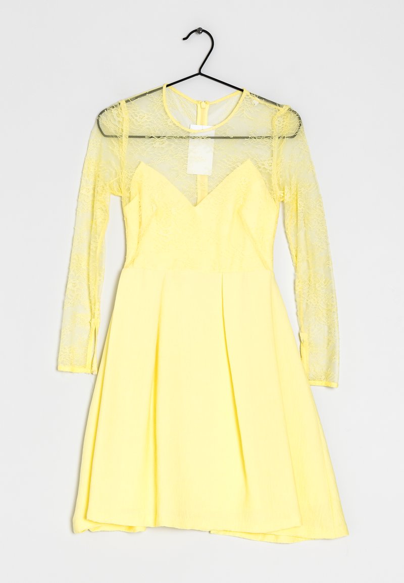sandro Cocktail dress / Party dress - yellow - (Pre-owned) - Zalando sandro Cocktail dress / Party dress - yellow - (Pre-owned) - Zalando
