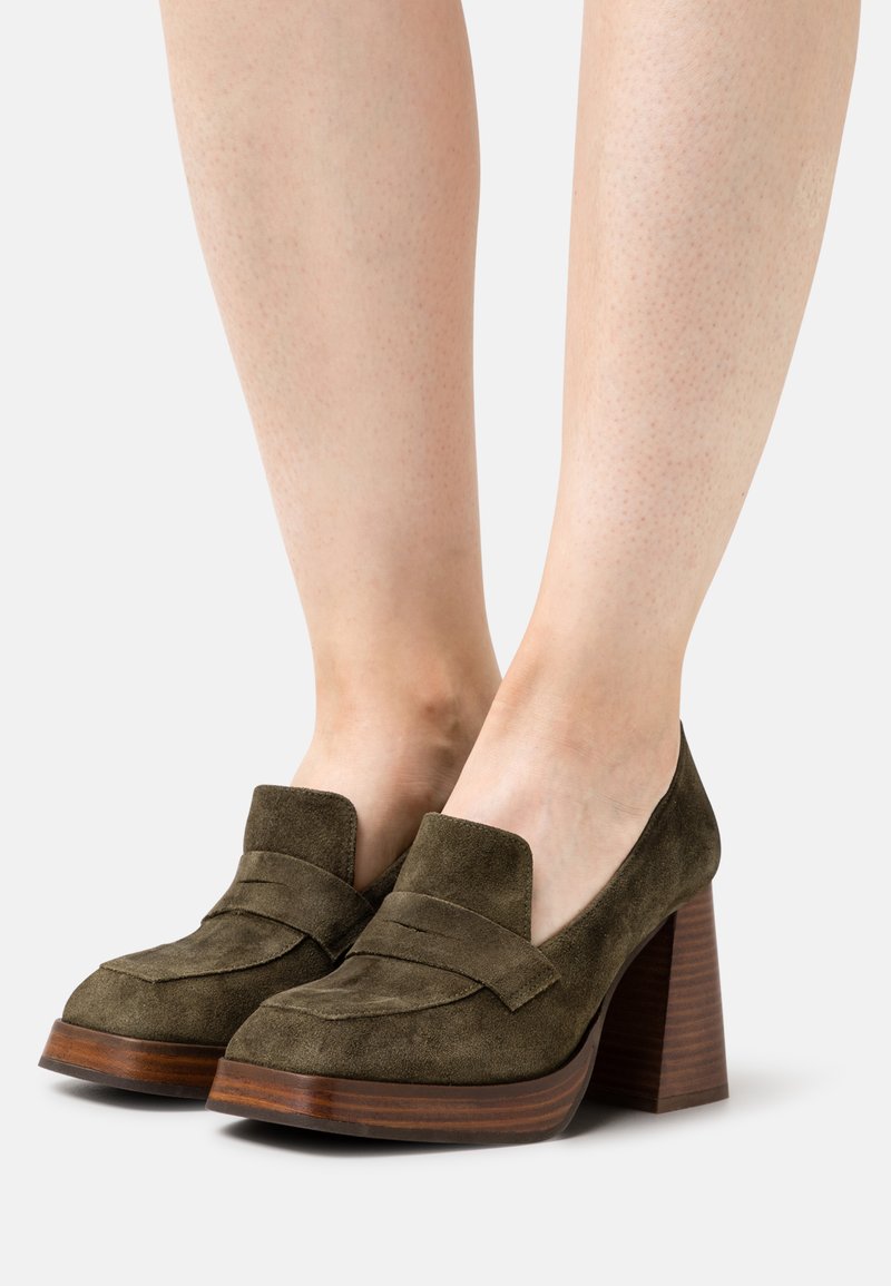 LAB BY AG Classic heels olive Zalando.ie