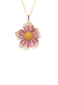 Latelita PANSY FLOWER - Necklace - pink yellow