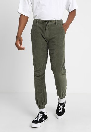 Urban Classics CORDUROY JOG PANTS - Nohavice chinos - olive