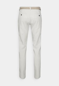 Lindbergh SLIM FIT SUPERFLEX PANTS BELT - Chinos - ecru