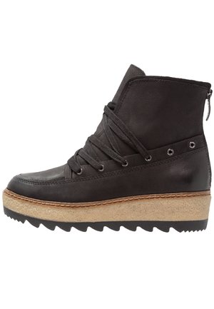 Plateaustiefelette - black