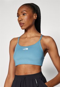 The North Face FLEX BRA - Športni modrček s srednjo podporo - algae blue