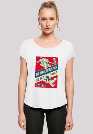 LONG CUT DISNEY CLASSICS DIE DREI KLEINEN SCHWEINCHEN - Print T-shirt - white