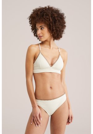 WE Fashion Top de bikini - beige