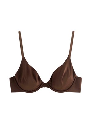 Lindex, LINDEX UNPADDED BRA WITH UNDERWIRE LINDEX - Kaarituelliset rintaliivit - dark brown