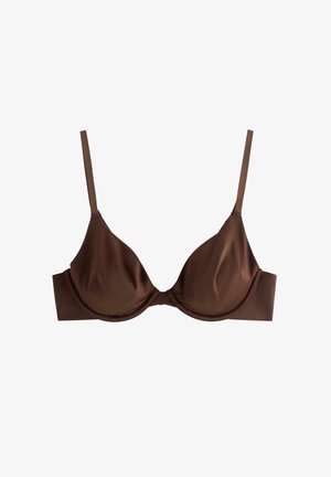 Lindex, LINDEX UNPADDED BRA WITH UNDERWIRE LINDEX - Kaarituelliset rintaliivit - dark brown