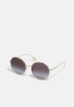 SOPHISTICATED CHECK - Sunglasses - light gold-coloured