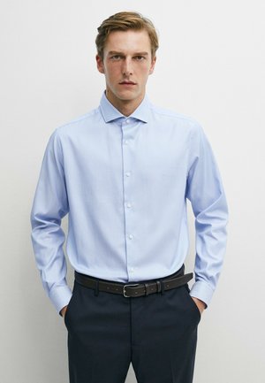 Massimo Dutti, SLIM FIT STRIPED 100% COTTON SHIRT - Camicia - dark blue