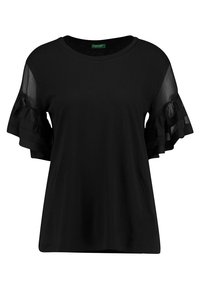 United Colors of Benetton Triko s potiskem - black