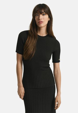 CONTRAST SHORT SLEEVE - T-shirt basique - dark moss green