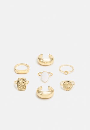 FGLENA SIGNET 7 PACK - Pierścionek - gold-coloured