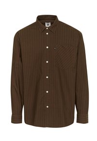 WW DAY DOBBY STRIPE SINGLE POCKET - Chemise - potting soil