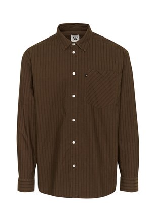 DOUBLE A BY W.W. WW DAY DOBBY STRIPE SINGLE POCKET - Krekls - potting soil