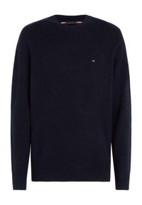 Tommy Hilfiger TOMMY HILFIGER PULLOVERS AND CARDIGANS SWEATER TOMMY HILFIGER LAMBSWOOL NAVY BLUE FOR MEN - Maglione - blue