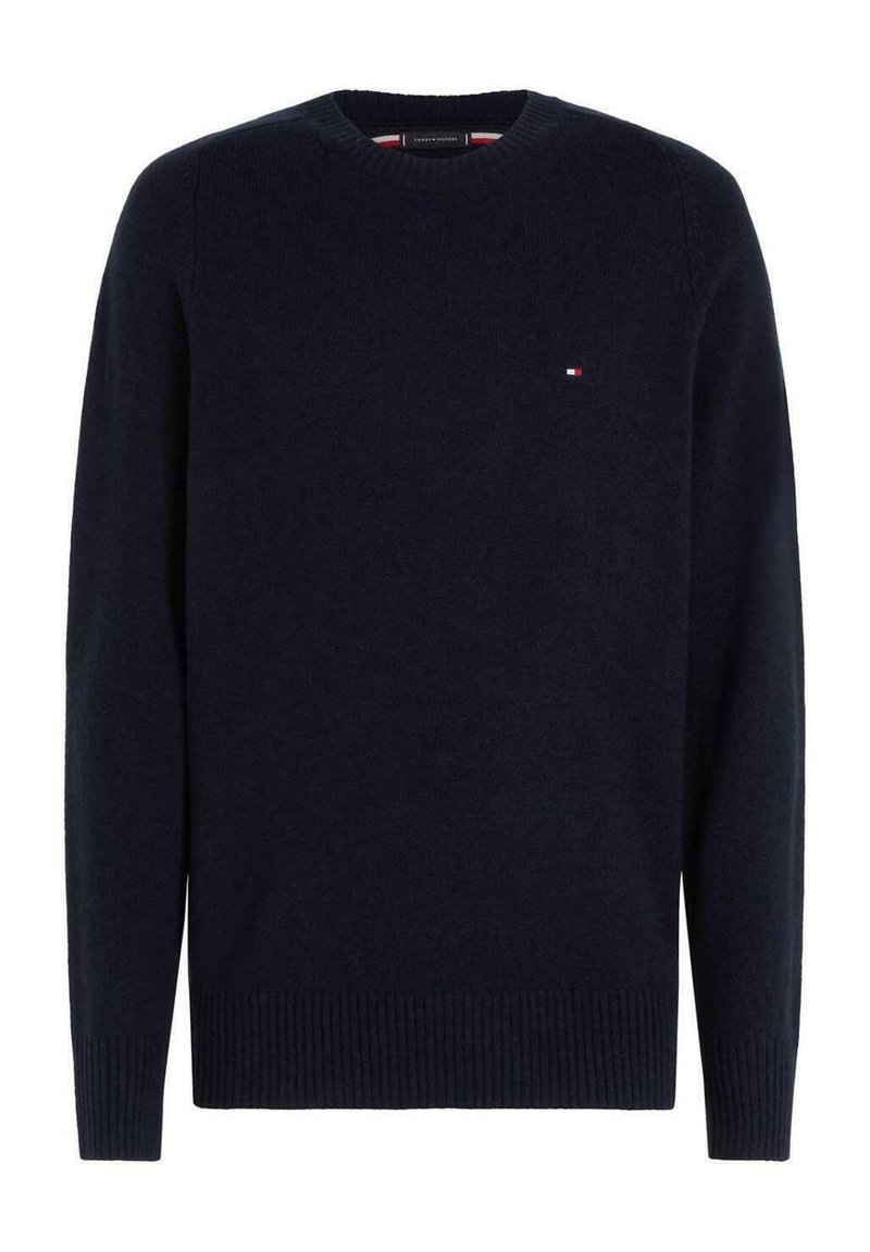 Tommy Hilfiger TOMMY HILFIGER PULLOVERS AND CARDIGANS SWEATER TOMMY HILFIGER LAMBSWOOL NAVY BLUE FOR MEN - Trui - blue