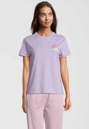 BERISSO - T-shirt con stampa - purple rose