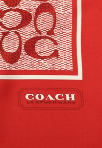 COACH VINTAGE SIGNATURE PRINTED SQUARE - Fular - dark red