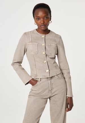 MINA - Jeansjacke - beige