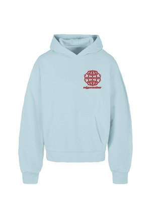 HEAVY HOODY - GLOBAL FLAME - Kapuutsiga pusa - oceanblue