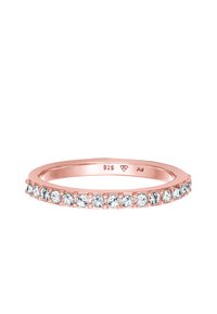 Elli SPARKLING BASIC - MIT KRISTALLEN VON SWAROVSKI® - Prsteň - rose gold-coloured