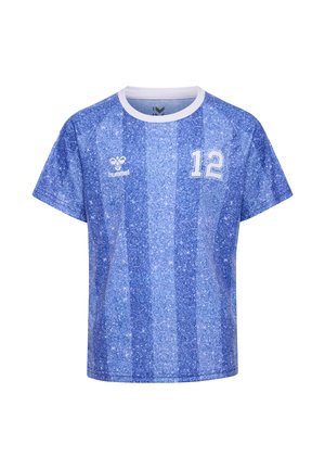 Hummel, HUMMEL HMLSHIMMER T-SHIRT S/S UNISEX - T-shirt print - dazzling blue bright white