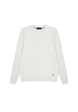 Gianni Lupo CHENILLE CABLE  - Maglione - bianco