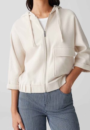 Sweater met rits - beige