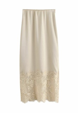 Next REGULAR FIT - MIDI - A-lijn rok - champagne gold