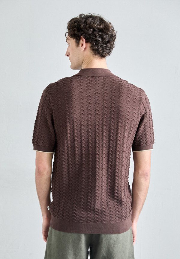 GUSTAV FULL ZIP - Shirt - coffee2