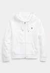 DOUBLE-KNIT FULL-ZIP HOODIE - Felpa con zip - white