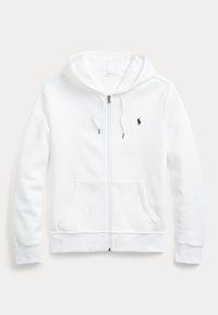 Polo Ralph Lauren DOUBLE-KNIT FULL-ZIP HOODIE - Sweat zippé - white/blanc - ZALANDO.FR