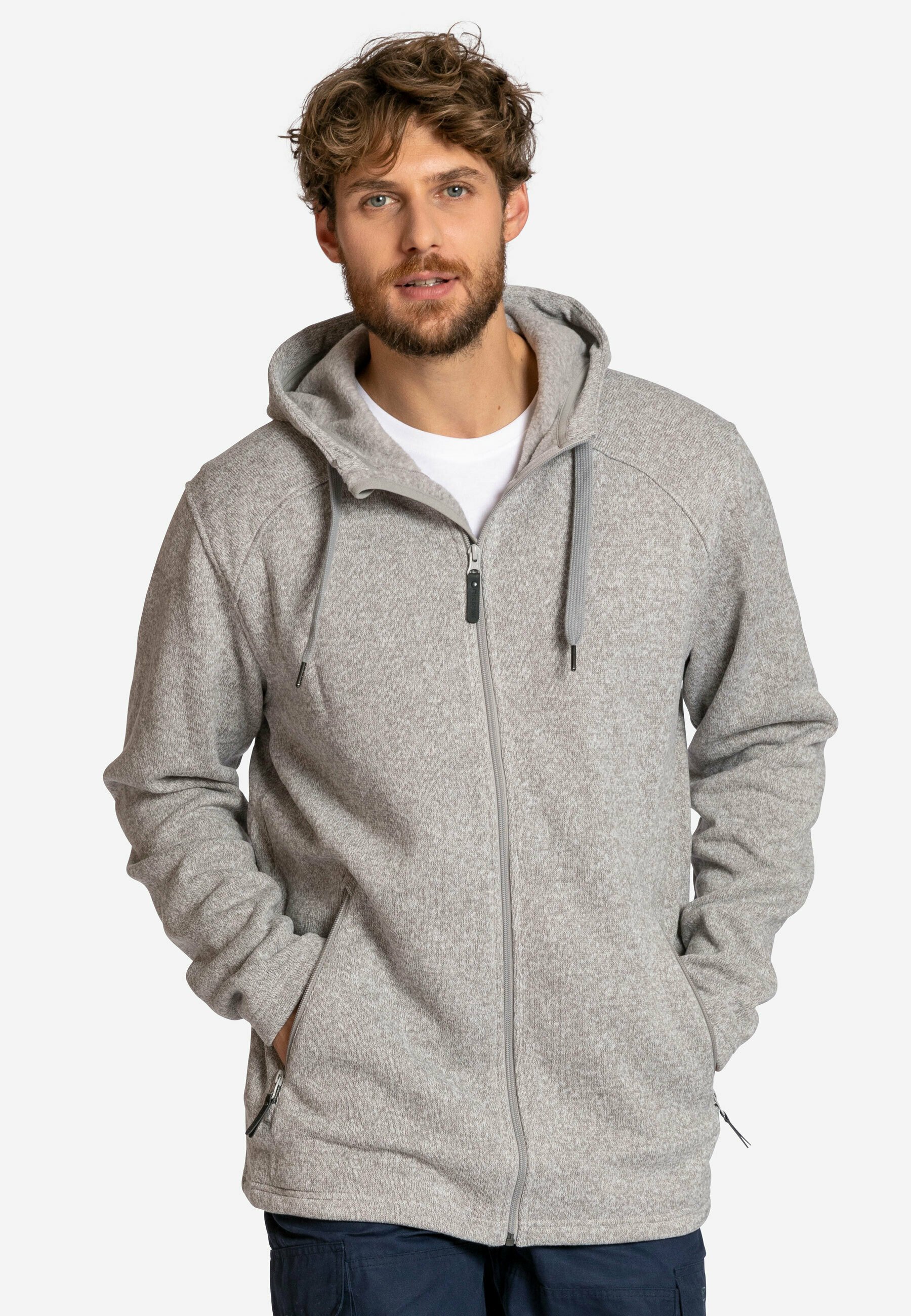Elkline Fleecejacke greymelange/grau Zalando