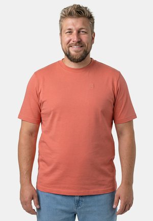 CHEST SHORT SLEEVE ROUND NECK UP TO - T-shirt basic - coral