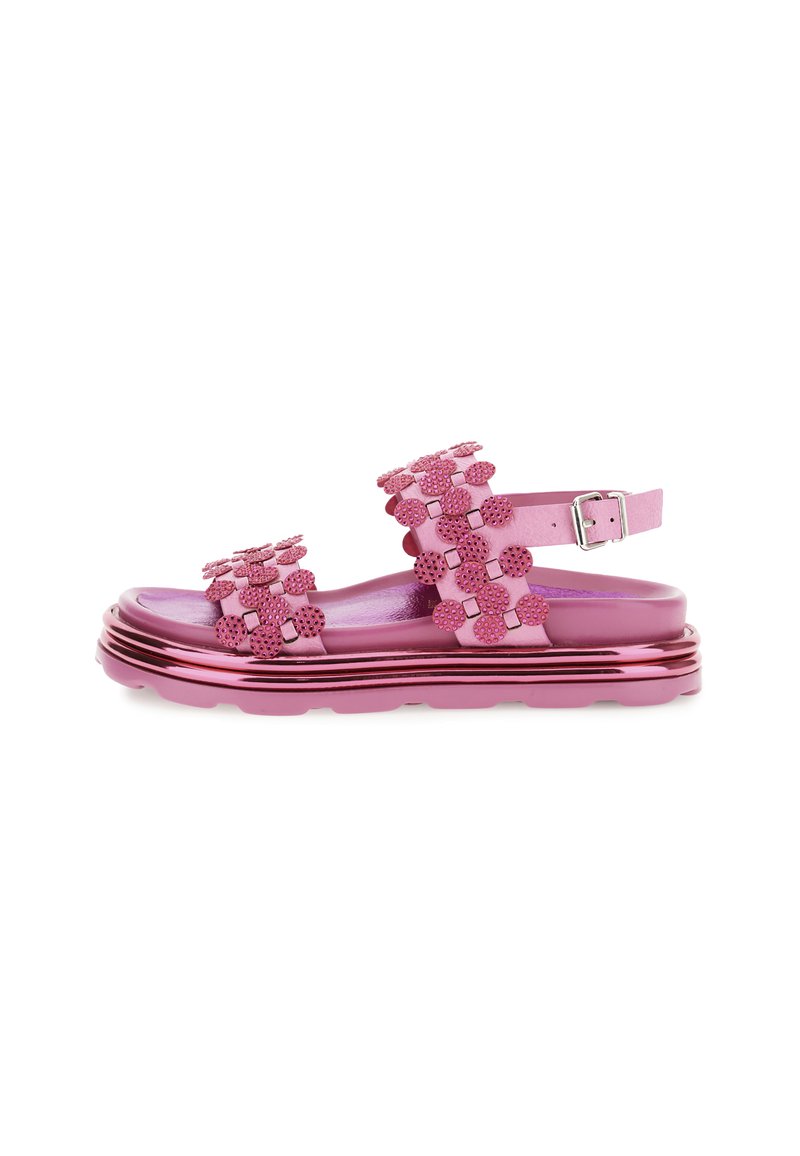 CAFèNOIR Sandali con plateau - fuchsia